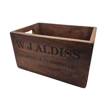 Norfolk & Co Large Vintage Aldiss Storage Crate Norfolk & Co Large Vintage Aldiss Storage Crate