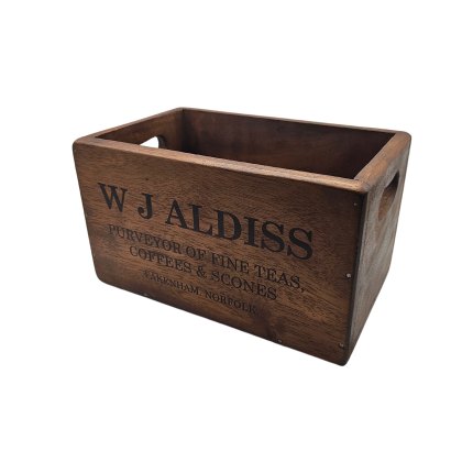 Norfolk & Co Medium Vintage Aldiss Storage Crate Norfolk & Co Medium Vintage Aldiss Storage Crate