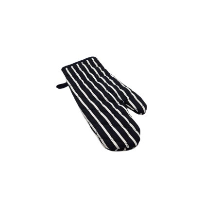 Butchers Stripe Navy Single Oven Glove Butchers Stripe Navy Single Oven Glove