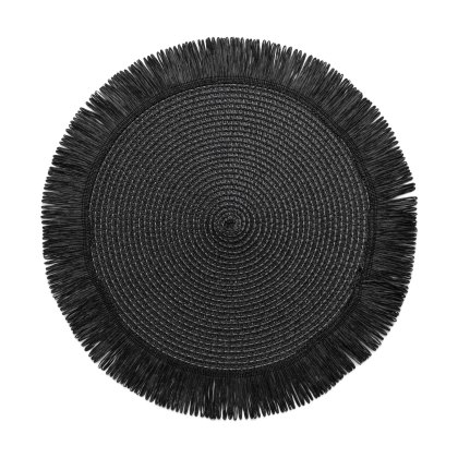 Denby Black Natural Round Set of 4 Placemats Denby Black Natural Round Set of 4 Placemats