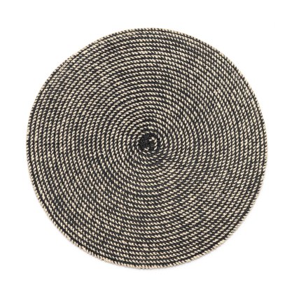 Denby Black Cotton Round Set of 4 Placemats Denby Black Cotton Round Set of 4 Placemats