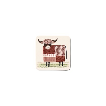 Denby Highland Cow Set of 6 Coasters Denby Highland Cow Set of 6 Coasters