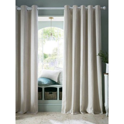 Laura Ashley Cornish Stripe Natural Curtains Laura Ashley Cornish Stripe Natural Curtains