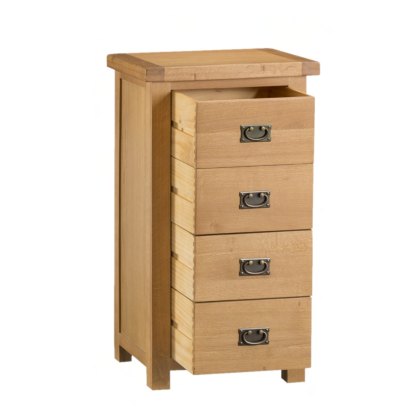 Norfolk Oak 4 Drawer Narrow Chest Norfolk Oak 4 Drawer Narrow Chest