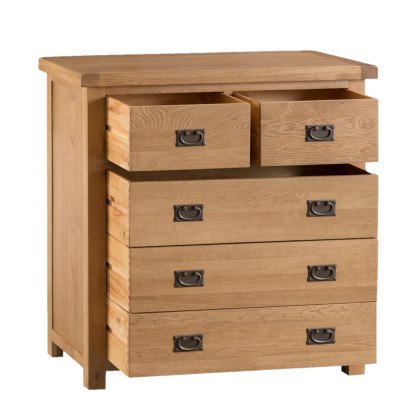 Norfolk Oak 2 Over 3 Chest of Drawers Norfolk Oak 2 Over 3 Chest of Drawers