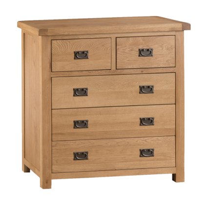 Norfolk Oak 2 Over 3 Chest of Drawers Norfolk Oak 2 Over 3 Chest of Drawers
