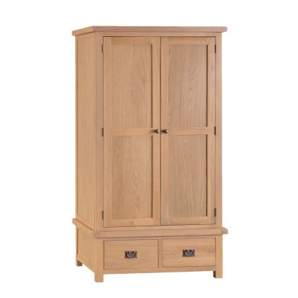 Norfolk Oak Large 2 Door Wardrobe Norfolk Oak Large 2 Door Wardrobe