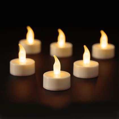 Kaemingk Pack of 6 LED Tealights Kaemingk Pack of 6 LED Tealights