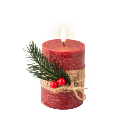 Kaemingk Decorative Red LED Wick Candle Kaemingk Decorative Red LED Wick Candle