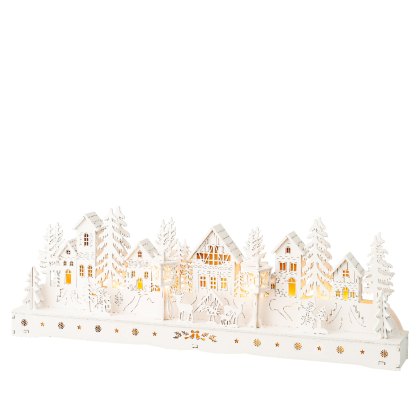 Kaemingk LED Plywood Village Scene Kaemingk LED Plywood Village Scene