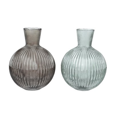 Kaemingk Round Textured Glass Vase Kaemingk Round Textured Glass Vase
