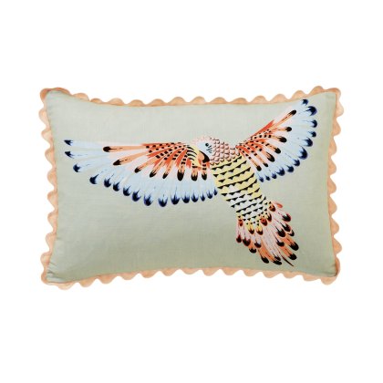 Yvonne Ellen Parrot Sage Cushion Yvonne Ellen Parrot Sage Cushion