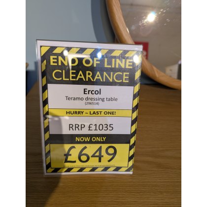 Ercol Teramo Dressing Table - EX DISPLAY Ercol Teramo Dressing Table - EX DISPLAY