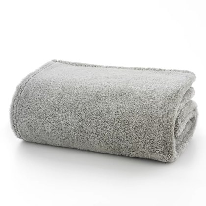 Deyongs Teddington Fleece Throw Silver Deyongs Teddington Fleece Throw Silver