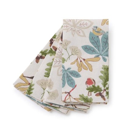 Sophie Allport Orchard Birds Set of 4 Napkins Sophie Allport Orchard Birds Set of 4 Napkins