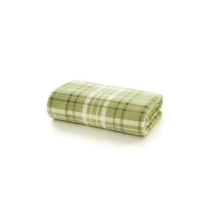 Deyongs Snuggle Touch Check Throw Sage Deyongs Snuggle Touch Check Throw Sage
