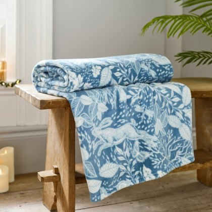 Deyongs Snuggle Touch Hidden Forest Throw Ocean Deyongs Snuggle Touch Hidden Forest Throw Ocean