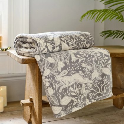Deyongs Snuggle Touch Hidden Forest Throw Dark Grey Deyongs Snuggle Touch Hidden Forest Throw Dark Grey