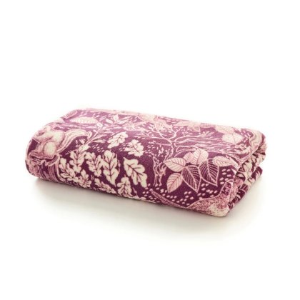 Deyongs Snuggle Touch Hidden Forest Throw Pink Deyongs Snuggle Touch Hidden Forest Throw Pink