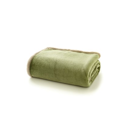Deyongs Hazelwood Sherpa Throw Sage Deyongs Hazelwood Sherpa Throw Sage