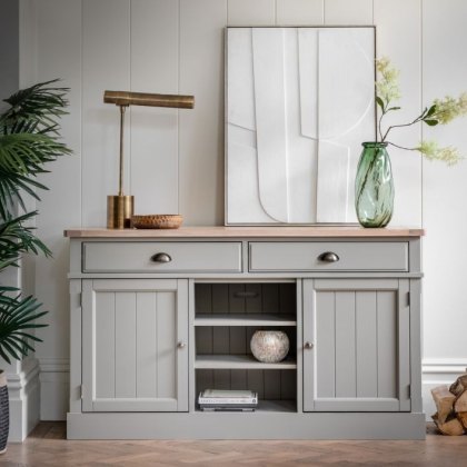 Gallery Direct Eton 2 Door 2 Drawer Sideboard in Prairie Gallery Direct Eton 2 Door 2 Drawer Sideboard in Prairie