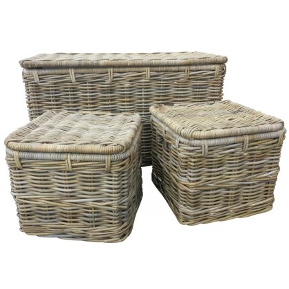 Glenweave Rectangle Trunk with Liner & Wheels Glenweave Rectangle Trunk with Liner & Wheels