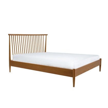 Ercol Salina Spindle Headboard Bed in OG Finish Ercol Salina Spindle Headboard Bed in OG Finish