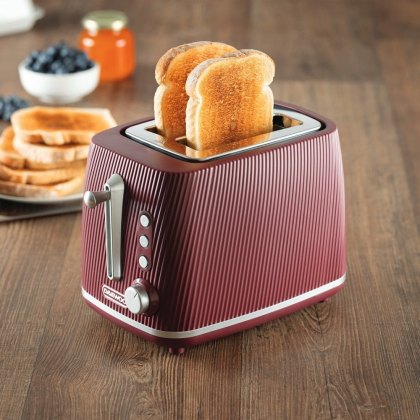 Daewoo Cascade 2 Slice Toaster Ruby Daewoo Cascade 2 Slice Toaster Ruby