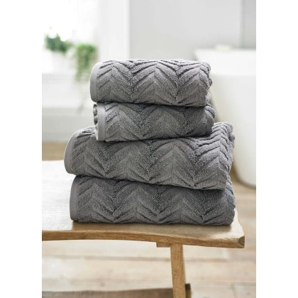 The Lyndon Company Catalonia Dark Grey Towels The Lyndon Company Catalonia Dark Grey Towels