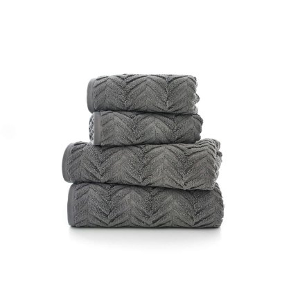 The Lyndon Company Catalonia Dark Grey Towels The Lyndon Company Catalonia Dark Grey Towels