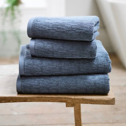 The Lyndon Company Linwood Denim Towels The Lyndon Company Linwood Denim Towels