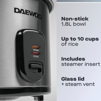 Daewoo Rice Cooker with Steamer Basket Daewoo Rice Cooker with Steamer Basket