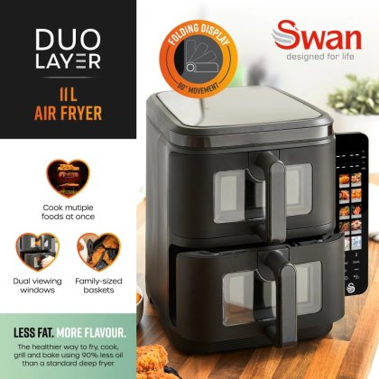 Swan 11L Duo Layer Air Fryer Swan 11L Duo Layer Air Fryer
