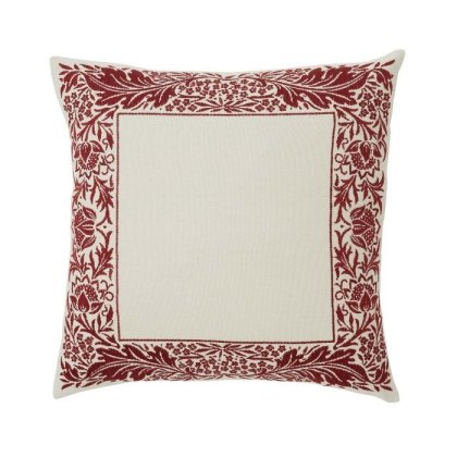Morris & Co Artichoke Grey & Wine Cushion Morris & Co Artichoke Grey & Wine Cushion