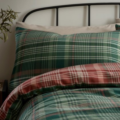D&D Bennet Check Brushed Duvet Cover Set D&D Bennet Check Brushed Duvet Cover Set