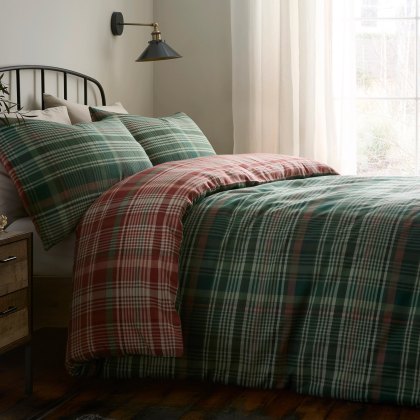 D&D Bennet Check Brushed Duvet Cover Set D&D Bennet Check Brushed Duvet Cover Set