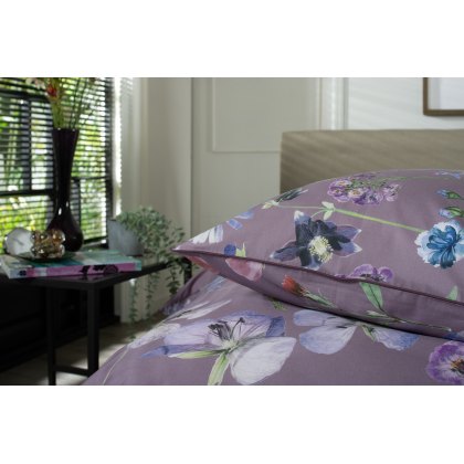 The Lyndon Company Botanical Flowers Lilac Duvet Cover Set The Lyndon Company Botanical Flowers Lilac Duvet Cover Set