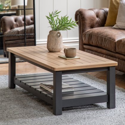 Gallery Direct Eton Coffee Table in Meteor Gallery Direct Eton Coffee Table in Meteor