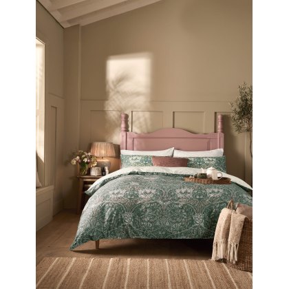 William Morris At Home Honeysuckle Tulip Sage Duvet Cover Set William Morris At Home Honeysuckle Tulip Sage Duvet Cover Set