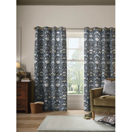 William Morris At Home Lodden Blue Curtains William Morris At Home Lodden Blue Curtains