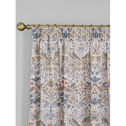 William Morris At Home Strawberry Thief Hessian Curtains William Morris At Home Strawberry Thief Hessian Curtains