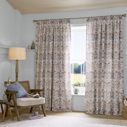 William Morris At Home Strawberry Thief Hessian Curtains William Morris At Home Strawberry Thief Hessian Curtains