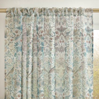 William Morris At Home Strawberry Thief Voile William Morris At Home Strawberry Thief Voile