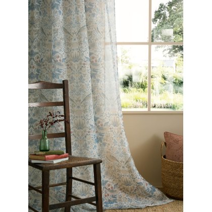 William Morris At Home Strawberry Thief Voile William Morris At Home Strawberry Thief Voile