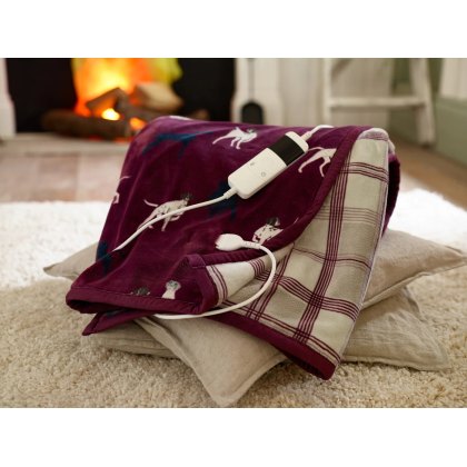 The Lyndon Company Hounds Sherpa Heated Throw The Lyndon Company Hounds Sherpa Heated Throw