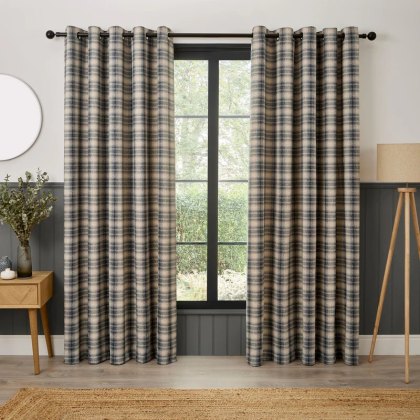 Curtina Grey Everett Eyelet Curtains Curtina Grey Everett Eyelet Curtains
