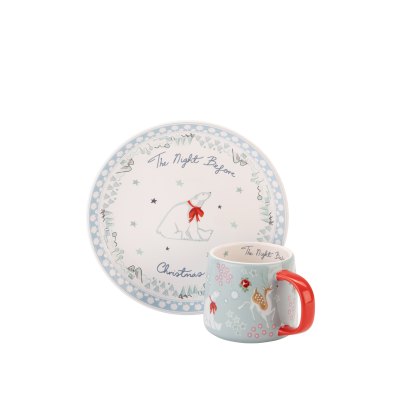 Cath Kidston Christmas Eve Mini Billie Mug & Plate Set Cath Kidston Christmas Eve Mini Billie Mug & Plate Set