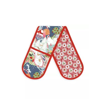 Cath Kidston Christmas Journey Double Oven Glove Cath Kidston Christmas Journey Double Oven Glove