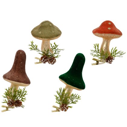 Kaemingk Clip On Mushroom Tree Decoration Kaemingk Clip On Mushroom Tree Decoration