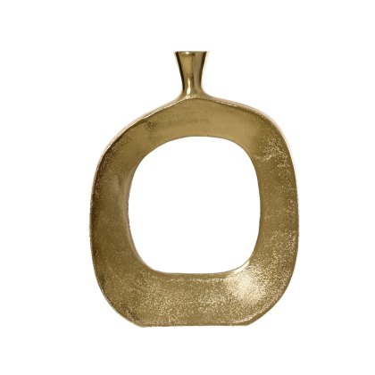 Kaemingk Hollow Gold Aluminium Vase Kaemingk Hollow Gold Aluminium Vase